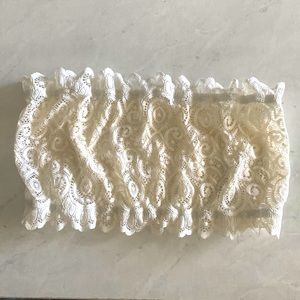 Free People off-white lace bandeau, XS, like brand new